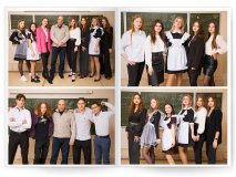 Выпускной альбом для 4 9 11 класса Белый Москва Санкт-Петербург заказать выпускной альбом